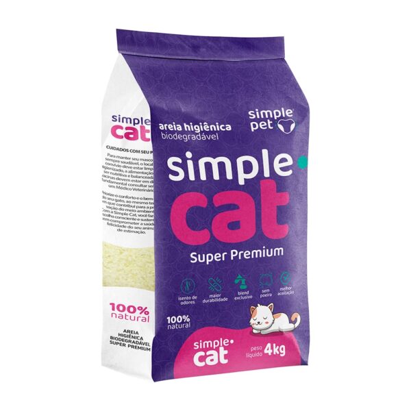Simple Cat - Areia Higiênica Biodegradável para Gatos
